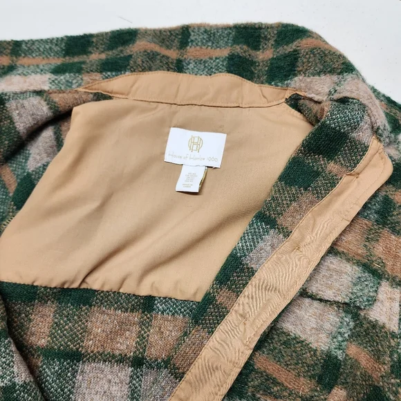House of Harlow Plaid Wool Blend Crop Jacket Size XS - Picture 11 of 11